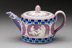 Four People Gallery: Teapot, Burslem, c. 1790. Creator: Wedgwood
