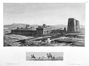 Ancient Egyptian Architecture Gallery: The Temple at Apollinopolis Magna, Etfu (Edfu), Egypt, c1808. Artist: Baltard
