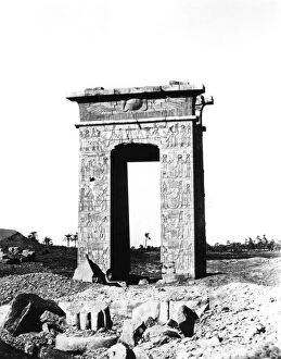 Ancient Egyptian Architecture Gallery: Temple Arch at Karnak, Egypt, 1863-1864. Artist: Richard Phene Spiers