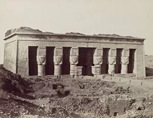 Ancient Egyptian Architecture Gallery: Temple a Denderah, 1870s. Creator: Antonio Beato