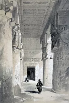 Ancient Egyptian Architecture Gallery: Temple of Denderah, Egypt, 19th century. Artist: Henry Pilleau