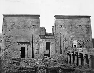Ancient Egyptian Architecture Gallery: Temple of Philae, Nubia, Egypt, 1852. Artist: Maxime du Camp
