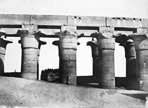 Ancient Egyptian Architecture Gallery: Temple ruins, Egypt, 1852. Artist: Maxime du Camp