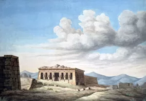 Ancient Egyptian Architecture Gallery: View of an Egyptian Temple, Dendera, 19th century