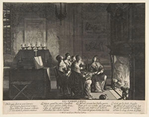 Oil Lamp Collection: The Wise Virgins Resting Whilst Awaiting the Arrival of The Husband, ca. 1635