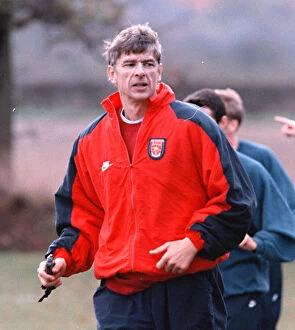 Arsenal Manger Arsene Wenger at their London Colney training ground 1996