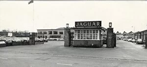 Gatehouse Collection: Jaguar Cars entrance at Browns Lane, Coventry. 14th December 1972
