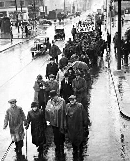 Work Collection: The Jarrow March. The marchers left Jarrow on 5th October 1936