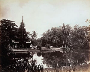 Pagoda Collection: Burmese Pagoda in the Gardens of Eden in Calcutta