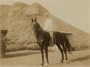 Egypt Collection: Soldier on horseback at Port Said